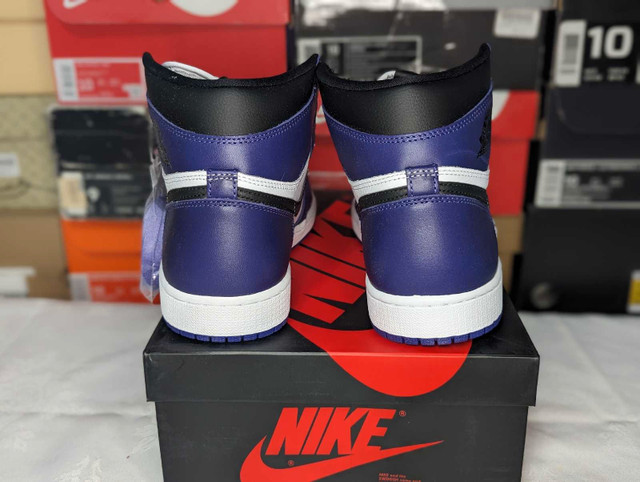 DS Air Jordan "Court Purple 2.0" 1 OG High - Size 9.5 - photo 5