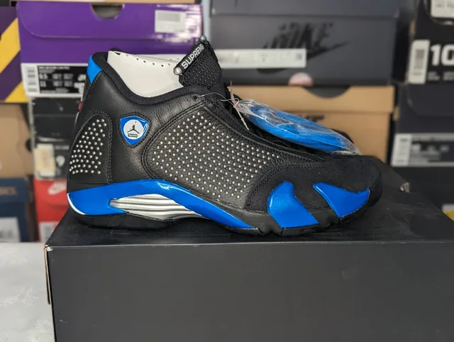 DS Air Jordan "Supreme Black" 14 - Size 9.5 thumbnail