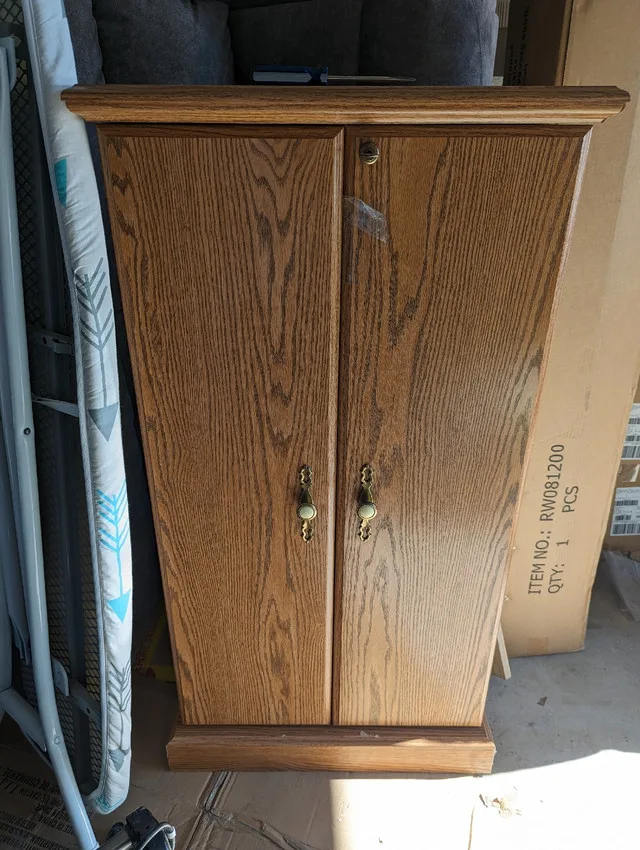 Vintage Storage Cabinet w/ Key thumbnail