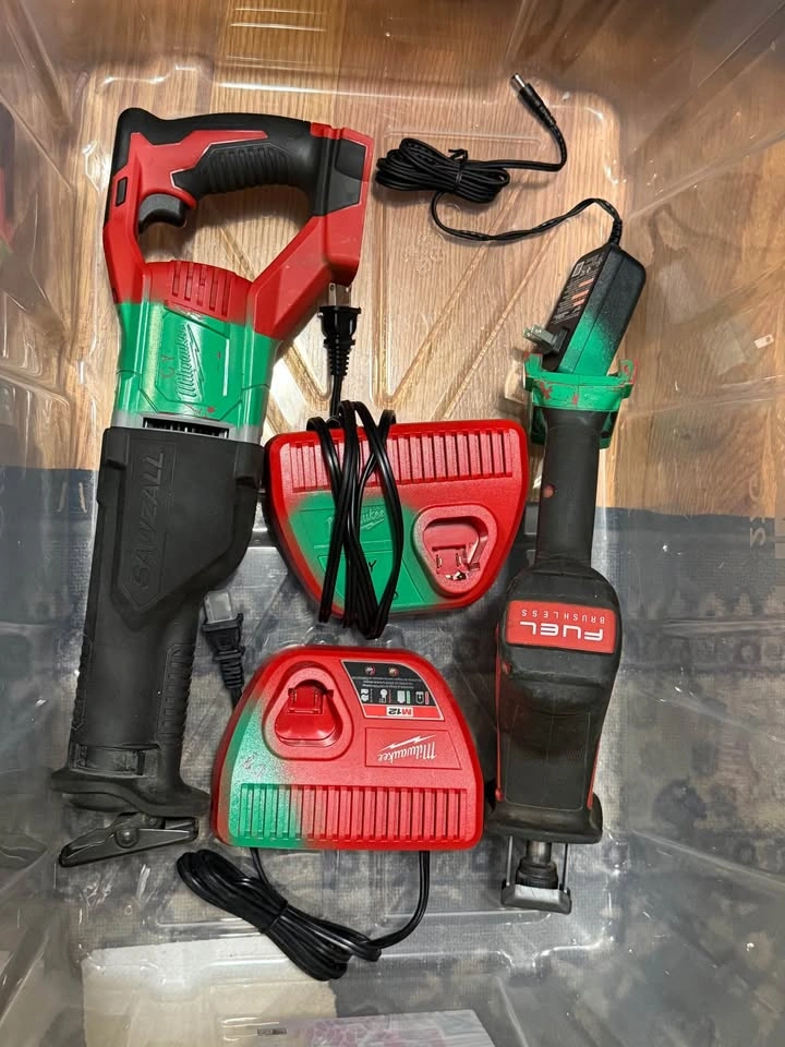 Milwaukee Sawzall and M12 Fuel Hackzall Bundle with Chargers - photo 3