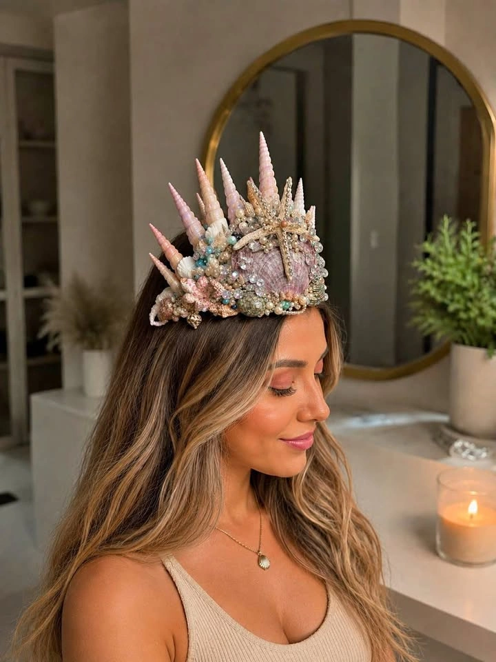 Handmade Mermaid Crowns | Seashell Fantasy Headpiece