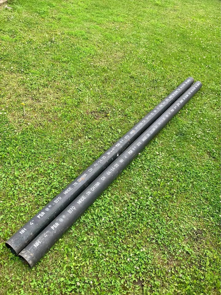 Long Cast Iron Pipes
