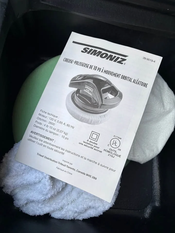 Simoniz 10" Car Random Orbit Polisher/Waxer - photo 5