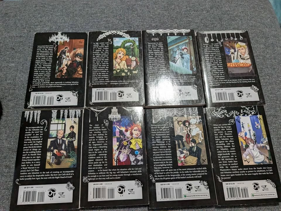 Black Butler Manga Set Vol. 1–12 (English) for Sale! - photo 3