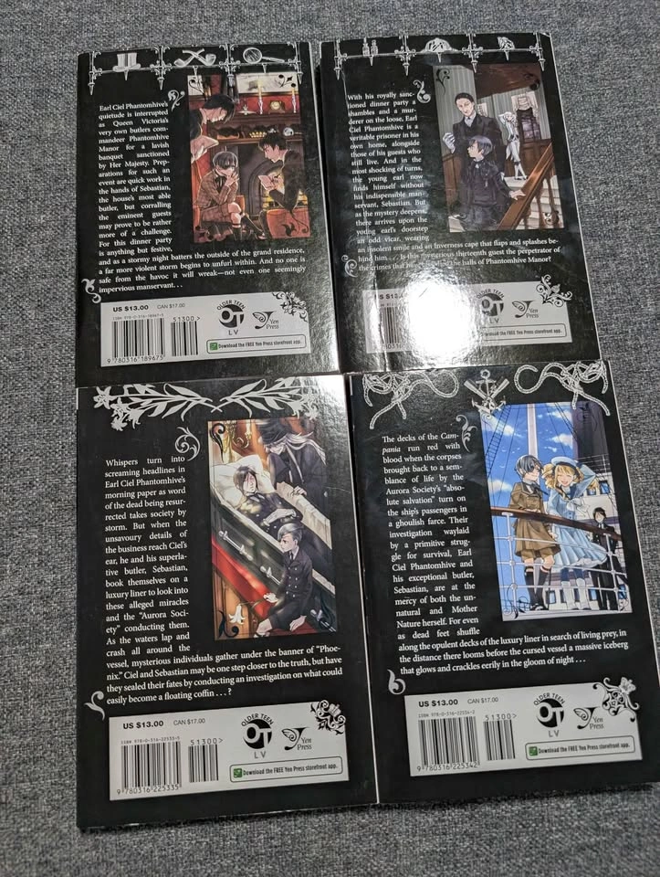 Black Butler Manga Set Vol. 1–12 (English) for Sale! - photo 5