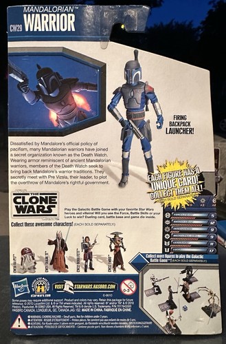 Mandalorian Warrior CW29 STAR WARS The Clone Wars TCW NEW Sealed - photo 3