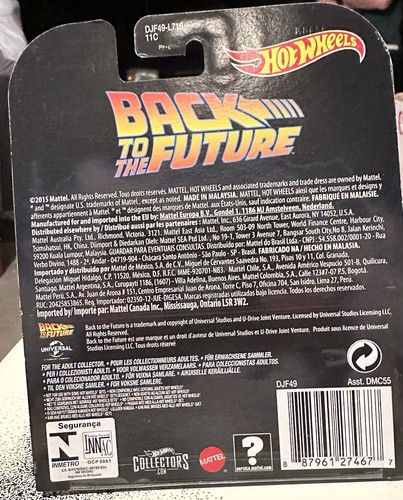 Hot Wheels Back to the Future Time Machine - 1:64 Diecast Car - photo 2