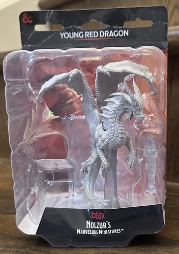 Young Red Dragon Nolzur's D&D Miniature Unpainted