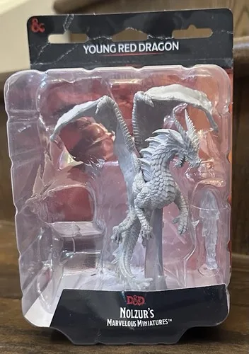Young Red Dragon Nolzur's D&D Miniature Unpainted