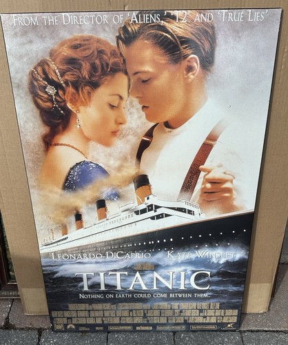 Original Vintage Titanic poster from famous player cinema with t