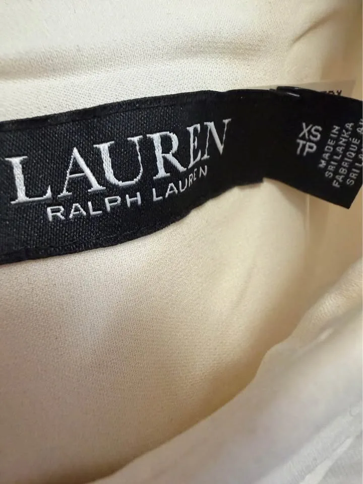 Lauren Ralph Lauren Cream Long Sleeve Button Up Shirt - photo 5