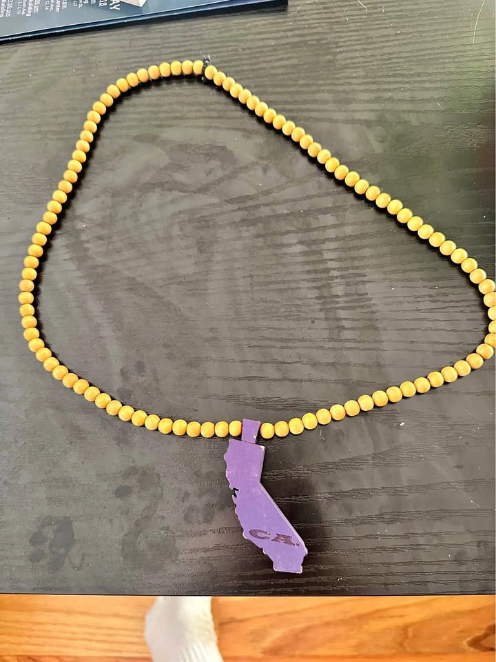 Wooden California Necklace