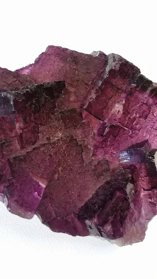 Large Purple Fluorite cube cluster - photo 2
