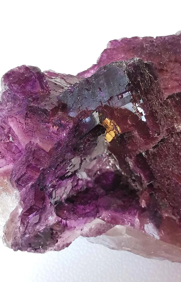 Large Purple Fluorite cube cluster - photo 3