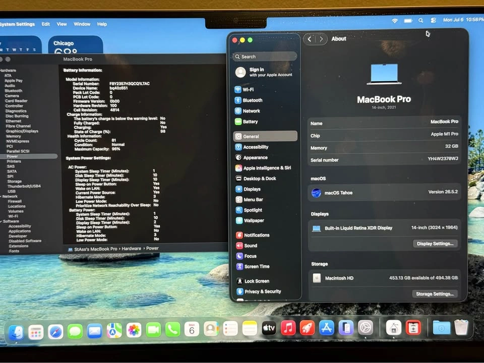 MacBook Pro 14-inch, M1 Pro 2021 32GB RAM 512SSD - photo 3