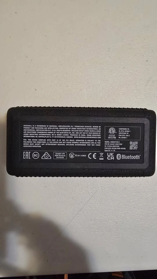 Marshall Emberton II Portable Bluetooth Speaker - Black - photo 4