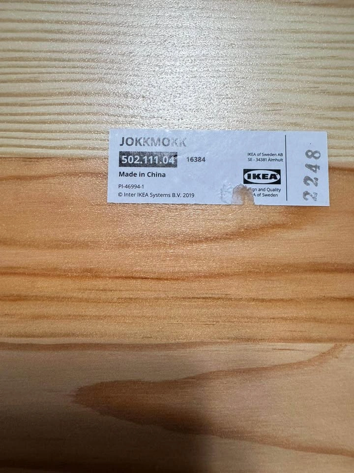 IKEA JOKKMOKK Solid Wood Dining Table Set – 4 Chairs - photo 2