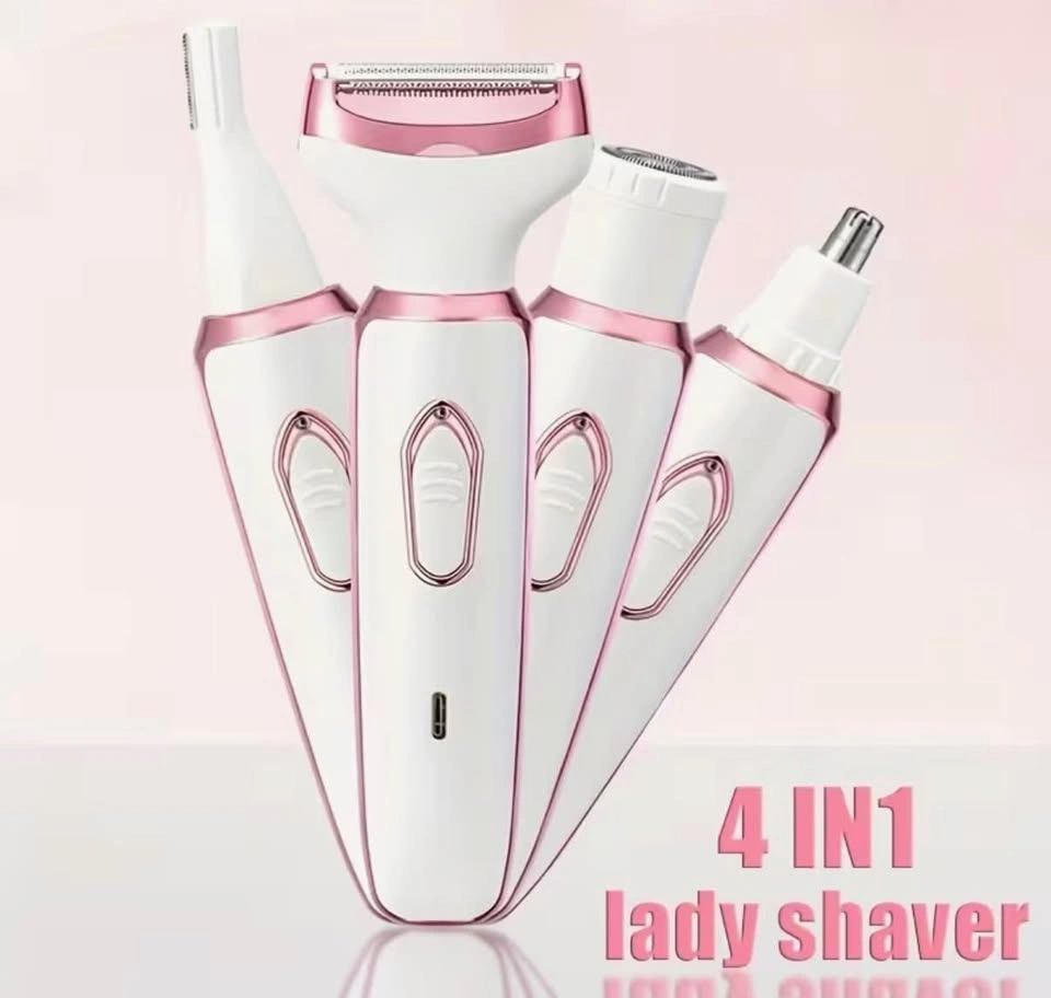 4-in-1 rechargeable lady shaver grooming kit - photo 2