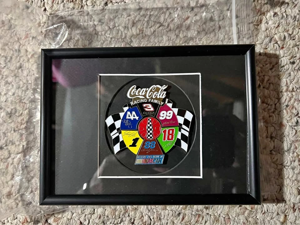 Coca-Cola Racing Family NASCAR Framed Pin Set