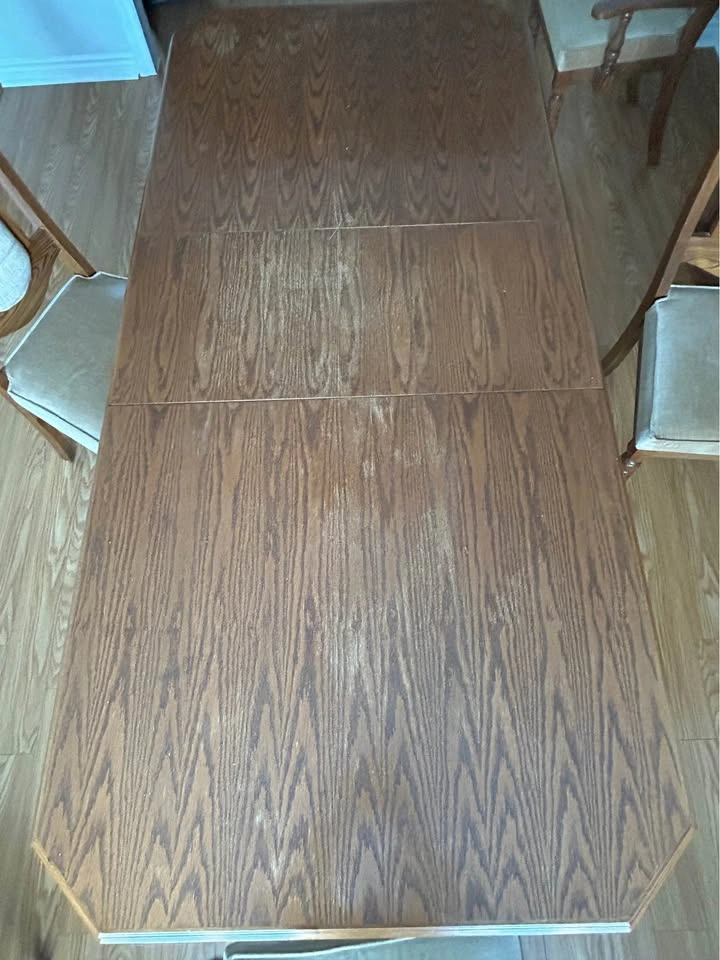 Moving Sale: Solid Wood Dining Set, Buffet/Hutch & Leather Sofas - photo 3