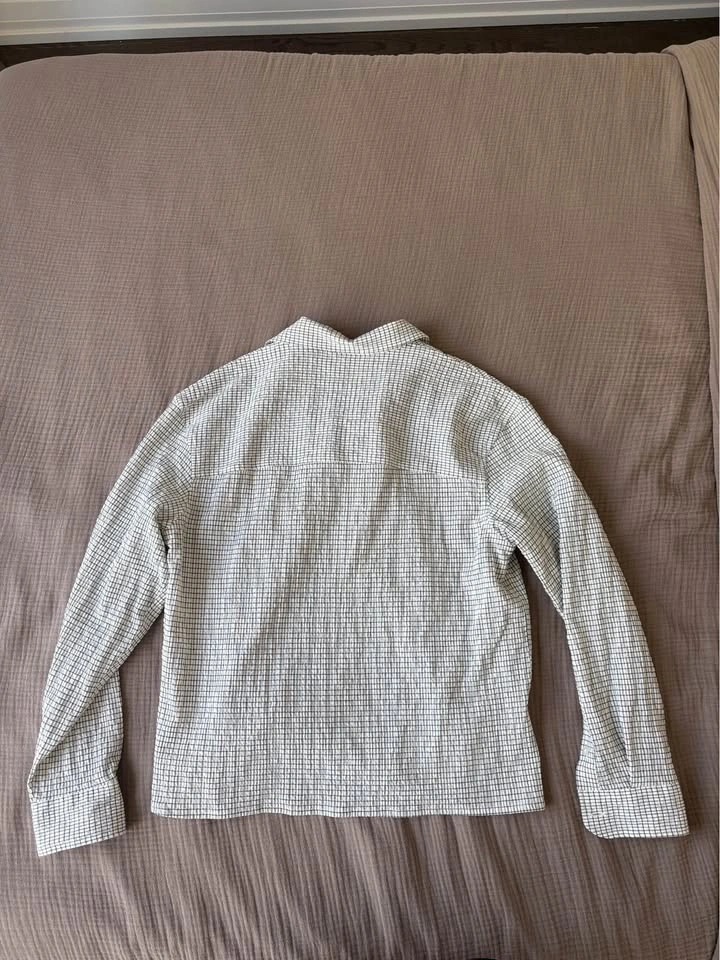 Zara Boxy Cropped Camp Collar Longsleeve - photo 2