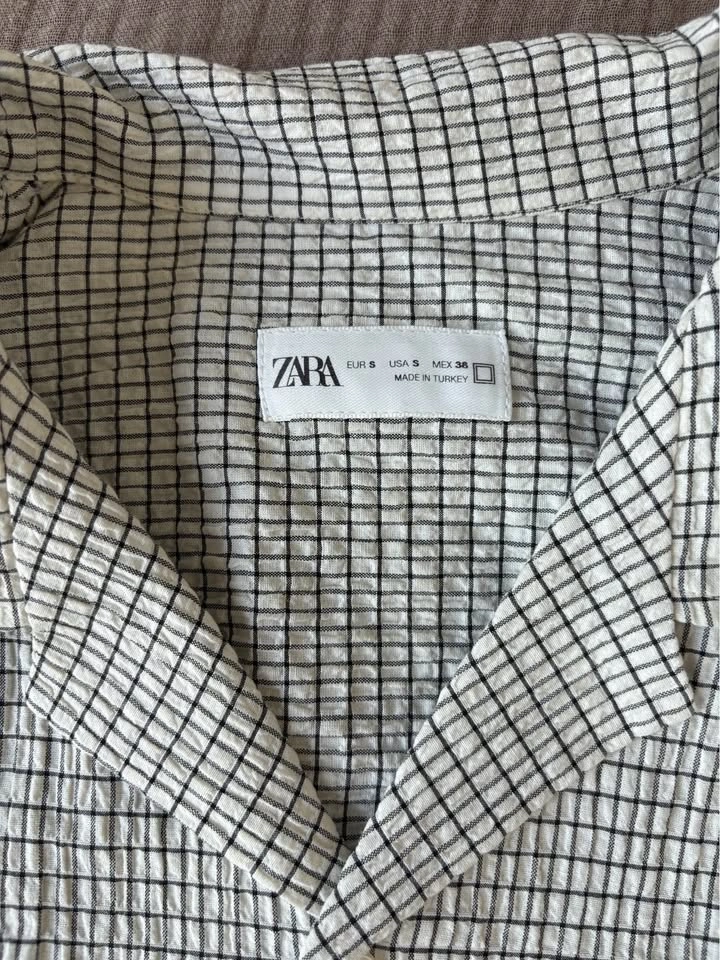 Zara Boxy Cropped Camp Collar Longsleeve - photo 3