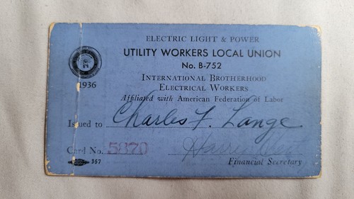 Vintage 1930s Labor Union Memorabilia Lot - Charles F. Lange - photo 2