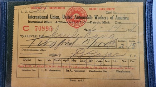 Vintage 1930s Labor Union Memorabilia Lot - Charles F. Lange - photo 3