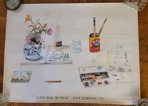 1974 Saul Steinberg Guild Hall Museum Poster - AS IS