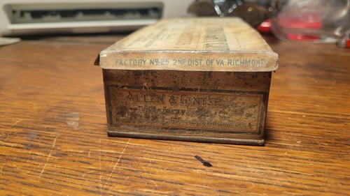 Vintage Antique Allen & Ginter Richmond Straight Cut No. 1 Tin - photo 3