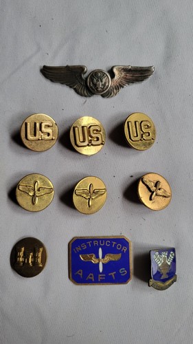Vintage WWII USAAF Army Air Forces Insignia Lot