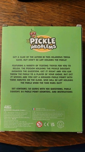 Pickle Problems Trivia Game - Professor Puzzle - New - photo 2