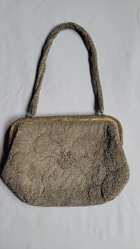 Vintage Léo Miller Beaded Handbag – AS-IS/For Parts or Repair
