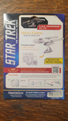 Metal Earth Star Trek U.S.S. Enterprise NCC-1701 3D Model Kit - photo 2