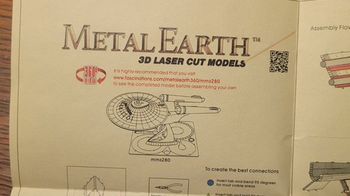 Metal Earth Star Trek U.S.S. Enterprise NCC-1701 3D Model Kit - photo 4