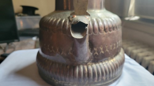 Vintage Copper Tea Kettle | Ribbed & Fluted Design - photo 5