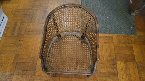 Vintage Rattan & Bamboo Barrel Chair | Restoration Project - photo 2