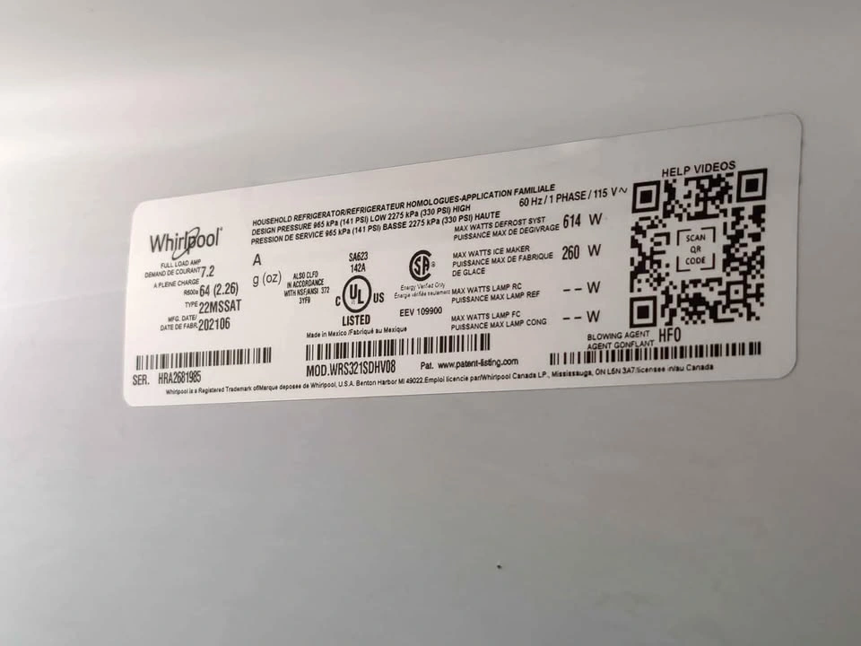 Whirlpool Side by Side Refrigerator in Black Stainless Steel - photo 4