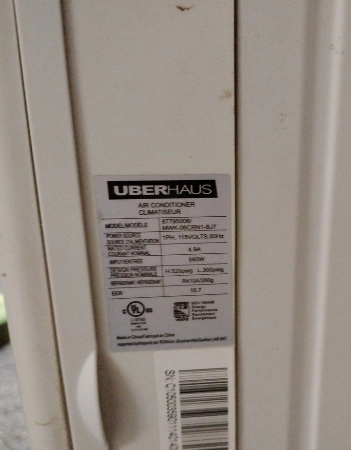USED - UberHaus Window Air Conditioner - 6,000 BTU - photo 4
