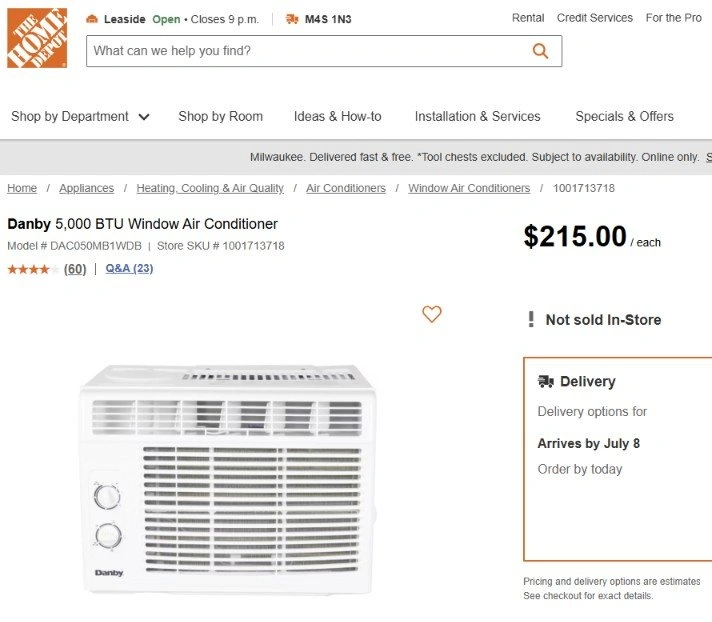 NEW IN THE BOX - Danby Window Air Conditioner - 5,000 BTU - photo 3