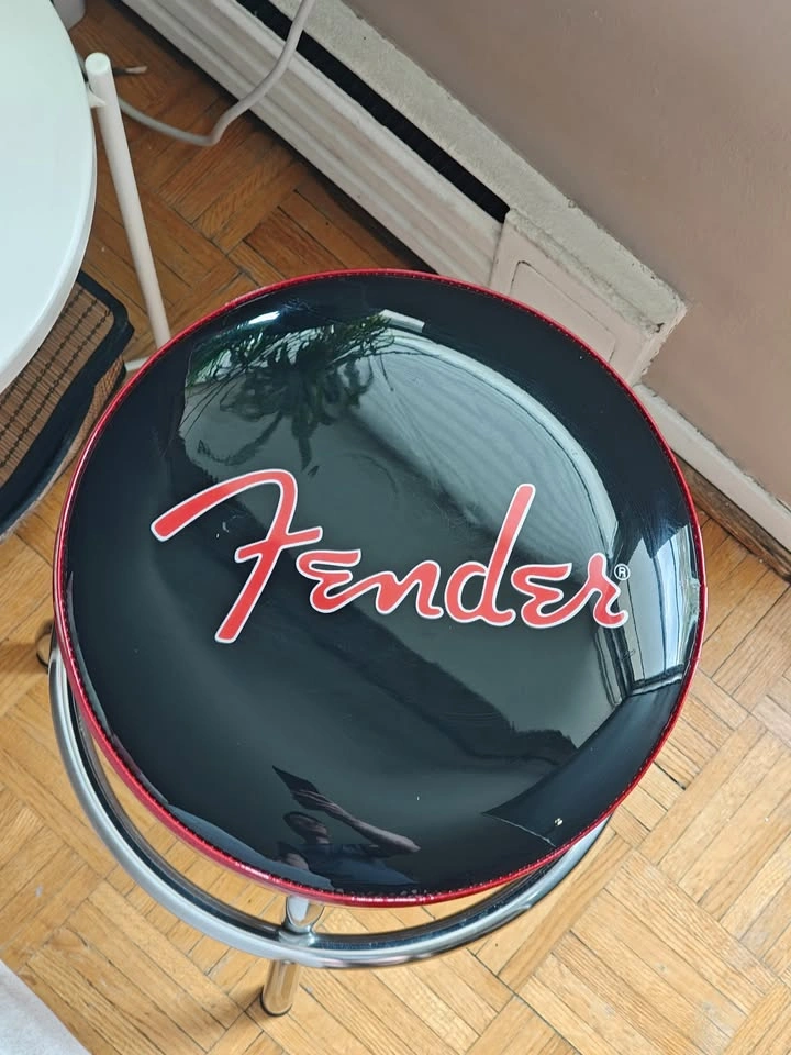 Fender Red Sparkle Logo Barstool - 24'' - photo 2