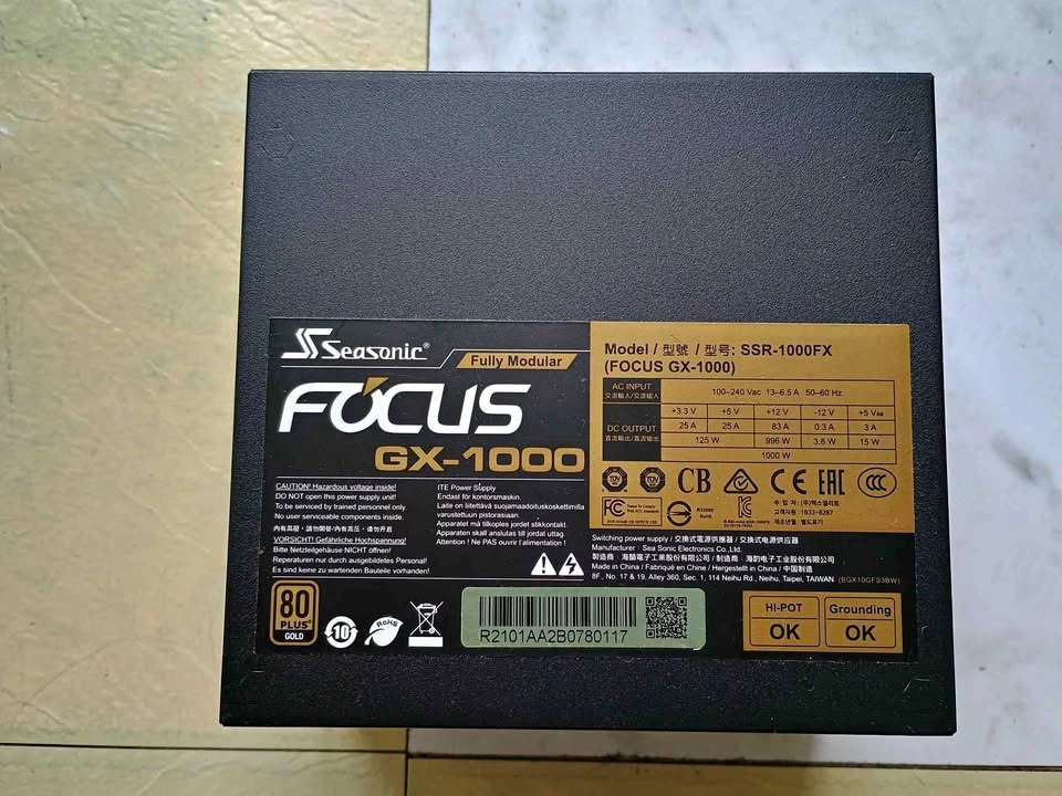 Seasonic FOCUS GX-1000 Power Supply