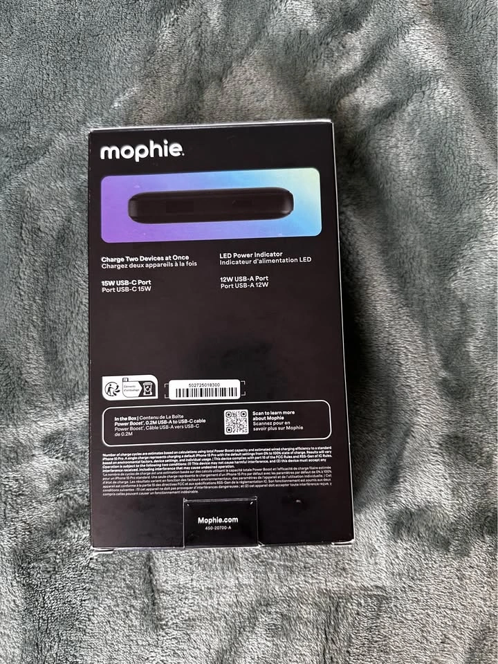 BRAND NEW Mophie Power Boost 10,000mAh Portable Power Bank - photo 2