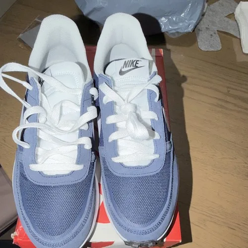 Nike Waffle Nav Blue/White Low Top Lace Up Sneakers FJ4190-400