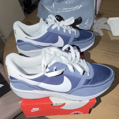 Nike Waffle Nav Blue/White Low Top Lace Up Sneakers FJ4190-400 - photo 4