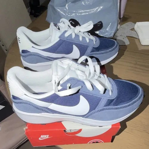 Nike Waffle Nav Blue/White Low Top Lace Up Sneakers FJ4190-400 - photo 4