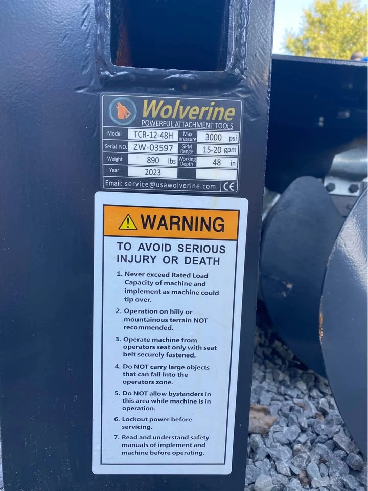 Skid steer 48” trencher - photo 3