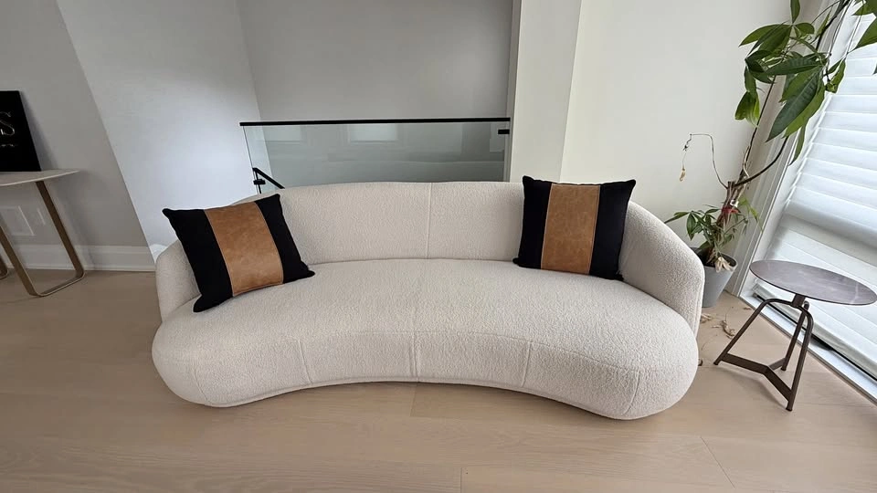 Organic Sofa – Designer Bouclé Sofa | 240 cm - Today $2650