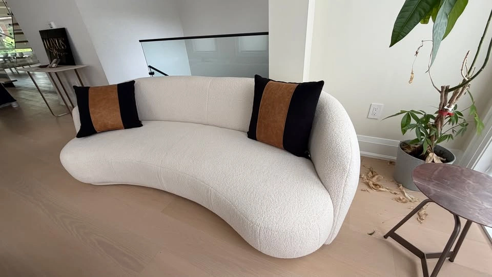 Organic Sofa – Designer Bouclé Sofa | 240 cm - Today $2650 - photo 2