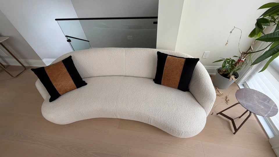 Organic Sofa – Designer Bouclé Sofa | 240 cm - Today $2650 - photo 3